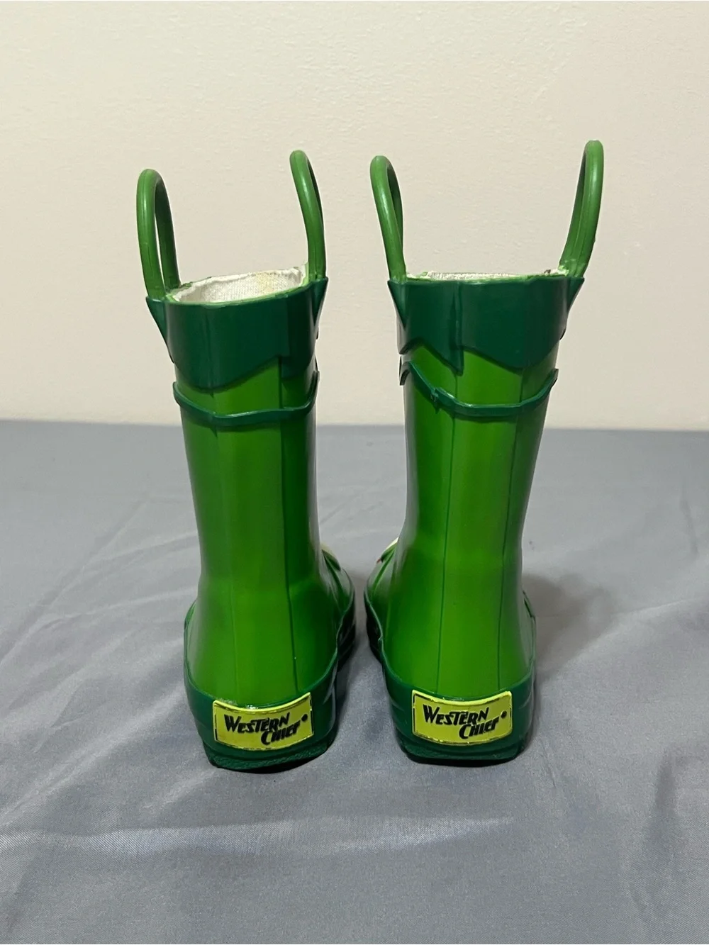 Western Chief Kids Rain Boots Sz 5 Green Froggie